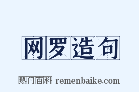 网罗造句是什么意思的图片